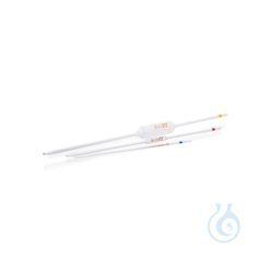 Graduated pipette, soda-lime glass, class AS, amber...