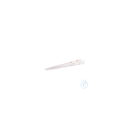 Graduated pipette, of soda-lime glass, class B, type 3, brown diffusion pressure