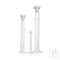 DURAN® mixing cylinder, hexagonal base, class A, blue scale, batch certificate