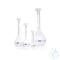 DURAN® volumetric flasks, class A, USP , USP individual certificate, blue printed image