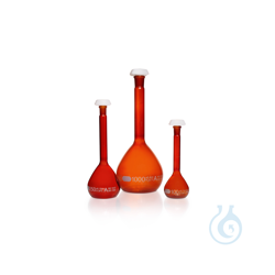 DURAN® volumetric flasks, class A, brown, individual...