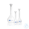DURAN® volumetric flasks, class A, with chain of custody and batch certificate, blue imprint