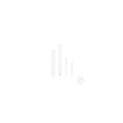 Fiolax® borosilicate glass test tube, with beaded rim