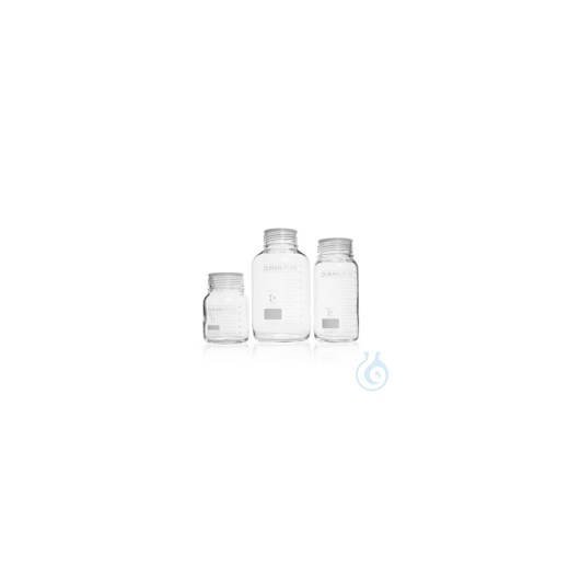 DURAN® PURE GLS 80® Bottle, clear, dust cap, without screw cap