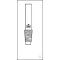 NS ground joint cores with extension NS 34/45 PRECISO, Ø:30 mm, length: 150 mm,