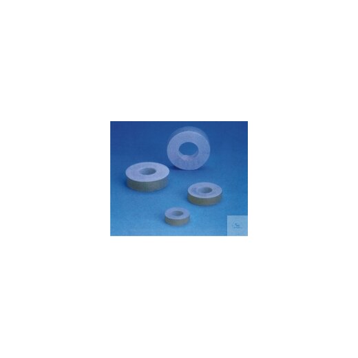 Silicone gasket, with vulcanised PTFE cuff, GL 18, gasket: A.Ø16 mm,