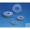 Silicone seal, with vulcanised PTFE cuff, GL 25, seal: A.Ø22 mm,