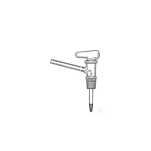 Burette stopcock, lateral, NS 12,5,mass., W:1,6