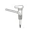 Burette stopcock for burettes 50ml