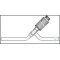 Durchgangs-Hochvakuum-Ventil Witaflo, Ventilstift aus reinem PTFE