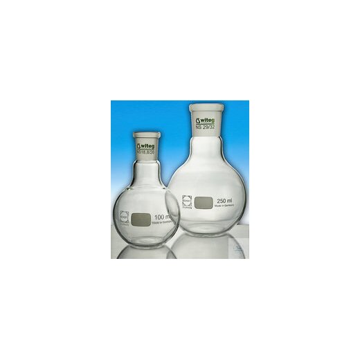 Flat bottom flask, 1,000 ml, NS 29/32, 131 x 195 mm, DIN 12348, PU = 10 pieces