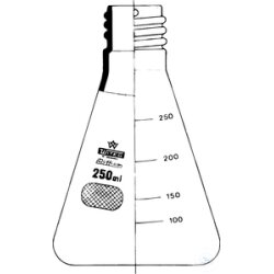 Erlenmeyer-Kolben, 500 ml, GL 32, mit Gewinde, 105 x 175...