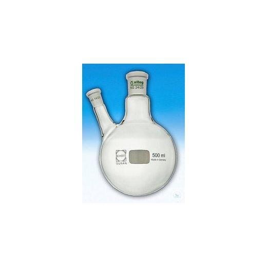 2-neck flask 50 ml SH NS 14/23
