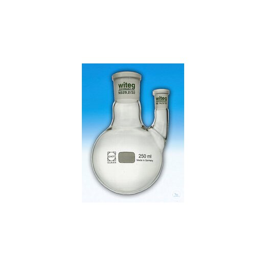 2-neck flask 250 ml NS29/32 straight SH