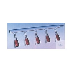 Vacuum distributor rake with 4 valves