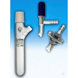 Auffangkolben, nach Schlenk, 200 ml, Rundboden, NS 14/23,...