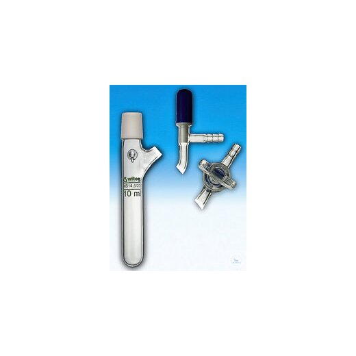 Receiving flask, Schlenk type, 500 ml, round bottom, NS 29/32, stopcock on side,