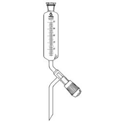 Separating funnel, 500 ml, cyl. grad., boros., valve tap...