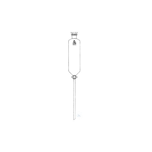 SEPARATING FUNNEL, 1000 ML, CYL. UNGRAD., BOROS., SOLID NS VALVE PLUG, BORE
