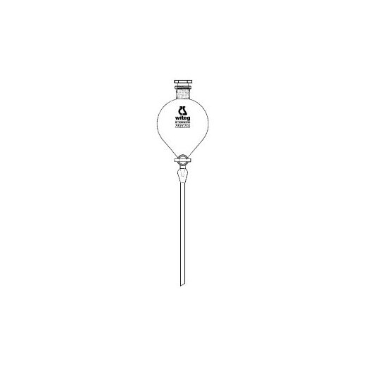 Separating funnel n. Walter, borosilicate glass 3.3 ungraduated, w. mass