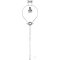 Separatory funnels, spherical, with NS-PTFE plug, PE stopper, 50 ml hole