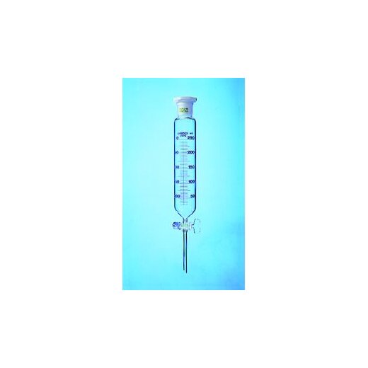 Separating funnel, 500 ml, cyl. grad., boros., NS-PTFE stopcock plug, bore 2.5 m