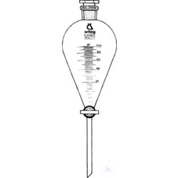 Separatory funnels, 50 ml, conical, grad., boros., solid...