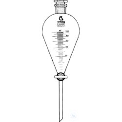 Scheidetrichter, 250 ml, konisch, grad., Boros., massives...