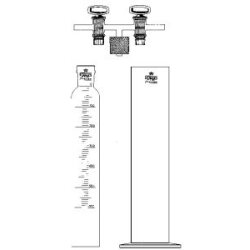 GAS METERING BOTTLE 600ml:5ml-SINGLE PART