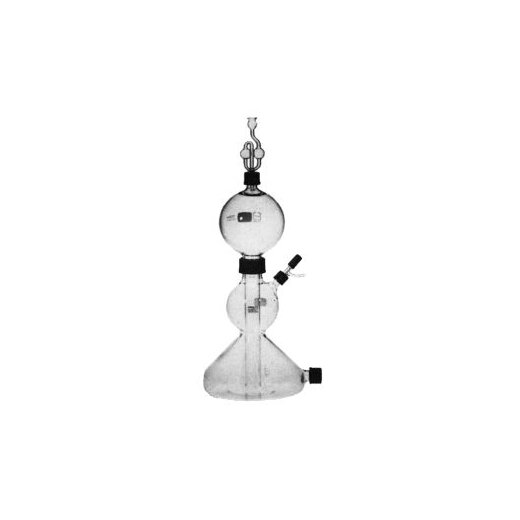 Gas evolution apparatus according to Kipp, 1 000 ml, new model made of
