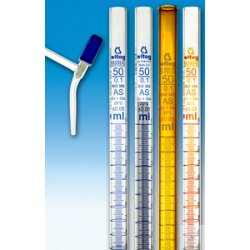 Burettes DIN-AS 10 ml:0.02 side valve stopcock, PTFE...