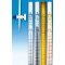 Burettes, 50 ml:0.1 DIN-AS, straight stopcock, NS glass plug, Schellbach strips, KB PU