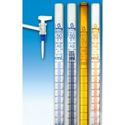Burettes, DIN-AS 25 ml:0.05 w. side stopcock, NS glass...