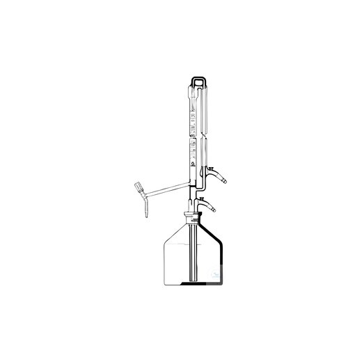 Universal-Titrierapparat, 10 ml:0,02 DIN-AS, seitlicher Ventilhahn,