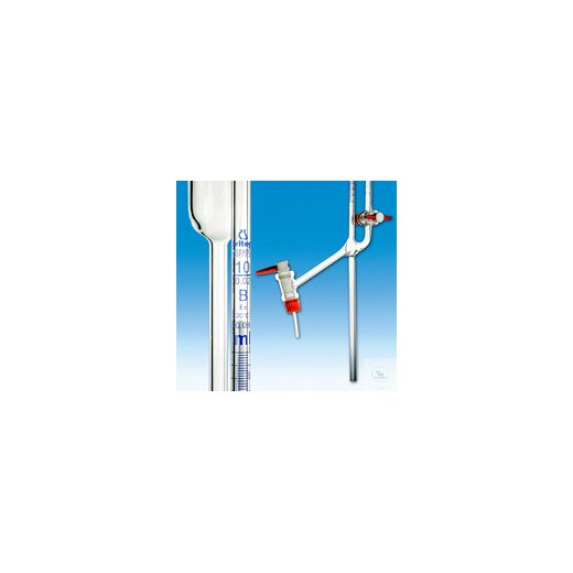 Mikrobüretten nach Bang, DIN-B 5 ml:0,01 mit seitlichen Hahn, PTFE-Küken, mit