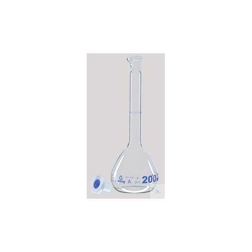 Messkolben, 100 ml, Klasse A, konformitätsbescheinigt, NS12/21, mit Au