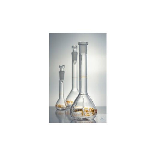 Volumetric flask, 25 ml, Class A, conformity certified, NS12/21,