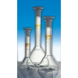 Volumetric flask, 3 ml, trapezoid shape, DIN-A, with...