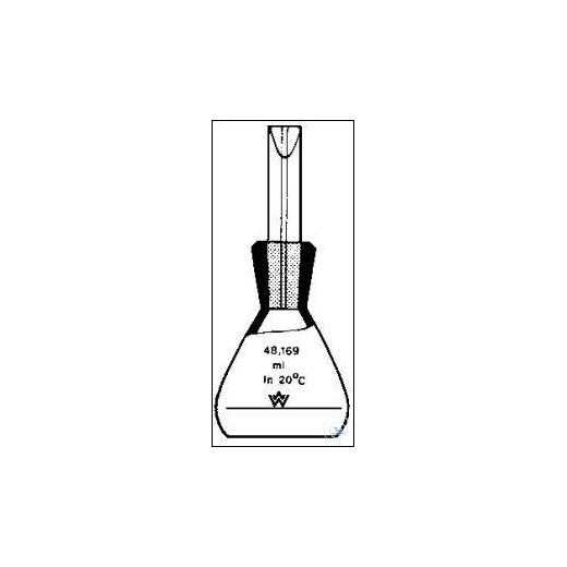 Pycnometer acc. to Gay-Lussac, 1 ml, acc. to ISO 3507, adjusted, balanced to the