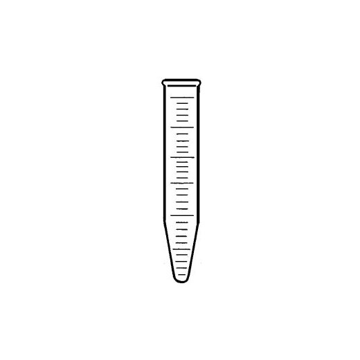 Centrifuge tubes, white graduated, grad. 15 : 0.1 ml, rim smooth, AR-glass, 17 x