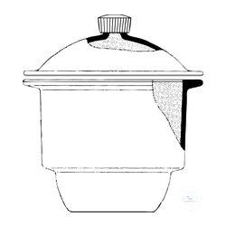 Desiccator Mobilex, with thread on lid, with cap,