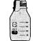 Laboratory bottles, ISO thread, GL 45, 500 ml, Boro. 3.3 , graduated, Ø - 86 mm, 17