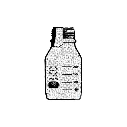 Laborflaschen, ISO-Gewinde, GL 45, 2000 ml, Boro. 3.3 , graduiert, mit