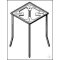 Four feet of chrome-nickel steel, f. Ceran plates, 175 x 175 x 220 mm, VE =