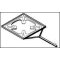 Plattenhalter, Chromnickelstahl f. Ceran-Platten, 135 mm, VE = 5 Stück