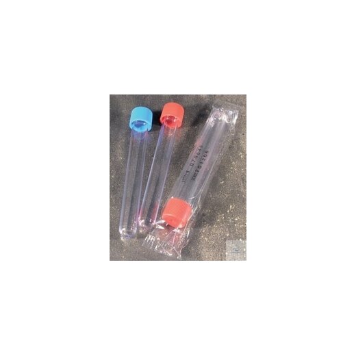 Reagenzröhrchen, 10 ml, 16 x 100 mm, Rundboden, mit Schraubverschlusskappe,