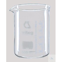 Becher, niedrige Form, 5 ml, ohne Teilung, mit Ausguss,...