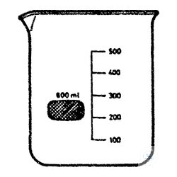 Becher, niedrige Form, 150 ml, mit Teilung, mit Ausguss,...