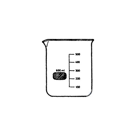Becher, niedrige Form, 250 ml, mit Teilung und Ausguss, Borosilikatglas 3.3