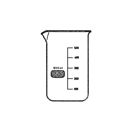 Beakers, tall form, 25 ml, with graduation and spout, borosilicate glass 3.3, PU = 1